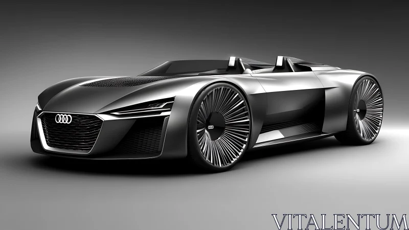 Futuristic Audi roadster concept displays aggressive low stance