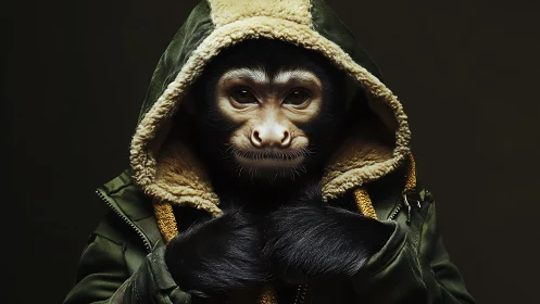 Streetwise little primate quietly owns the winter spotlight