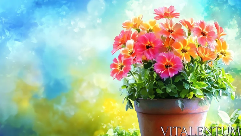 Zinnias Burst in Terracotta: A Spectrum of Summer Joy.