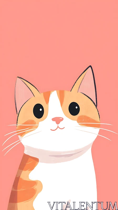 Curious Ginger Feline: Whimsical Whisker-Crowned Dreamer.