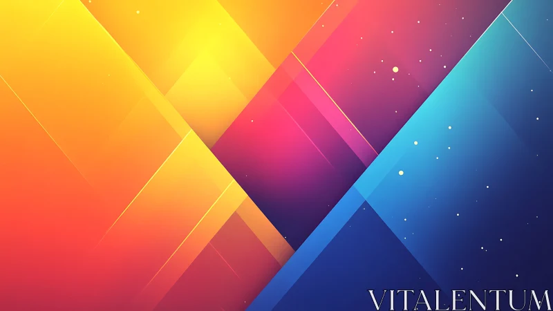 Geometric gradient planes intersect across a divided field