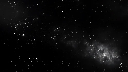 Dense starfield reveals bright galactic dust lane.