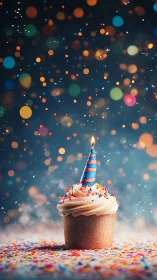 Confetti-Crowned Cupcake Dreams: A Celebration Captured.