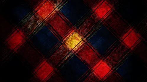 Diagonal plaid grid highlights central yellow square area