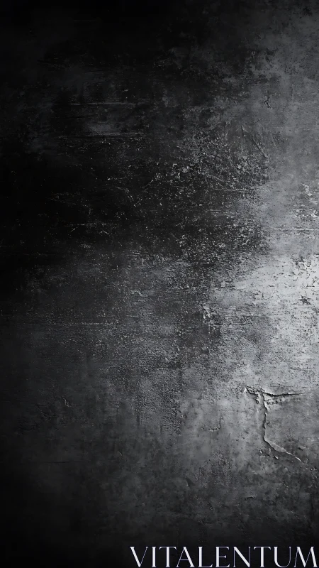 Dark concrete wall surface shows rough textured gradient lighting