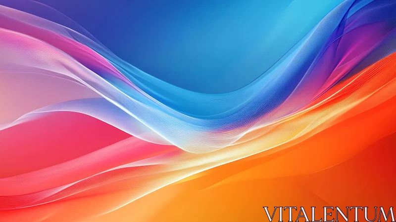 Layered color wave background with smooth digital gradients.