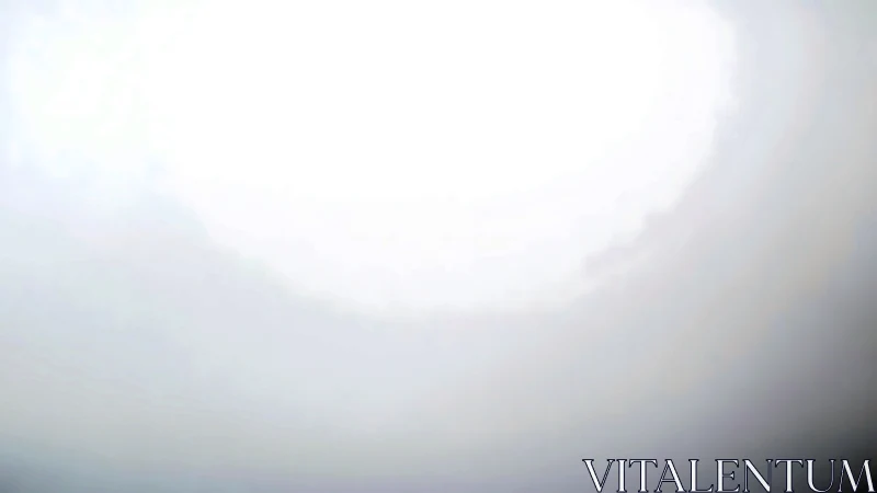 Overexposed white light gradient with soft radial falloff glow