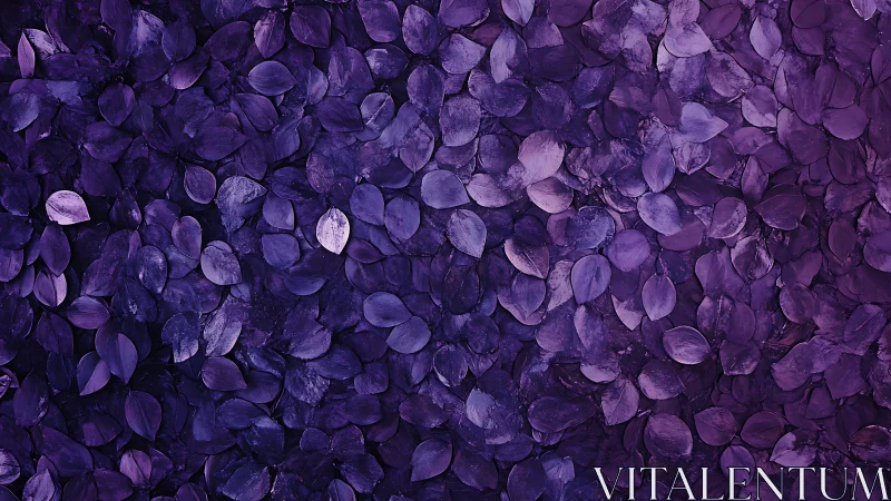 Monochromatic violet leaf tessellation with dense optical layering.