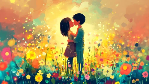 Love Blooms in Watercolor Radiance.