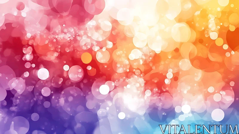 Multicolored bokeh pattern with soft circular light shapes.