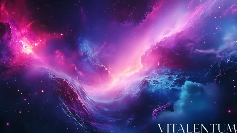 Nebula-like cosmic cloud structure in magenta and blue tones.