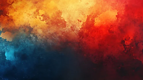 Abstract gradient field with warm and cool color regions.