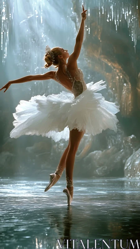 Glacial cavern ballet étude with crystalline lighting dynamics.