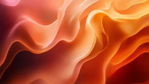 Parametric luminescent wavefields in translucent orange strata.