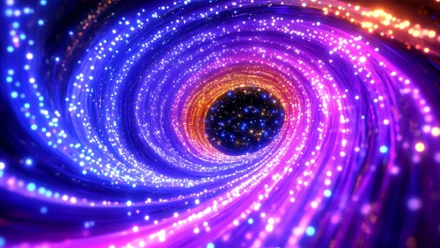 Quantum data vortex with luminous helical photon streams.