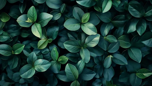 Emerald leaf chorus weaving a calm, forest-breathing pattern.