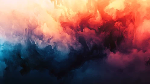 Dreamy sunset clouds swirling through glowing color.