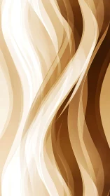 Layered beige waveforms with translucent vertical ribbon bands