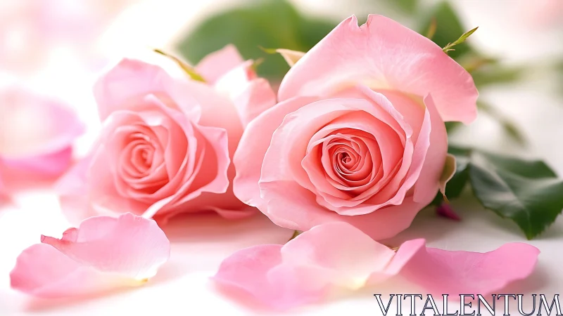 Coral Blossoms Swirl in Soft-Focus Romance