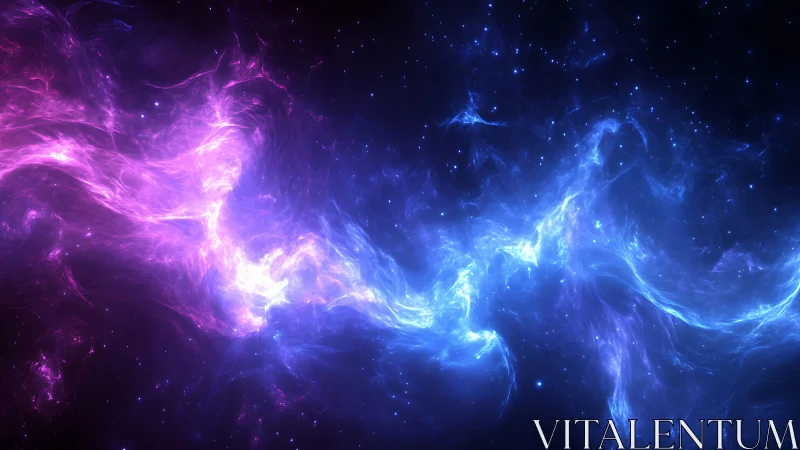 Bipolar nebular filament with opposing chromatic plasma currents.