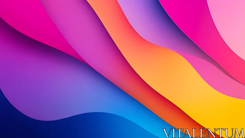 Vibrant flowing color waves create a dynamic abstract backdrop