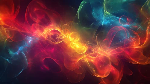 Multispectral plasma waveforms in luminous flowing nebula field