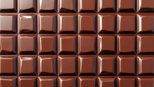 Chocolate Bar Squares Arranged in Perfect Grid