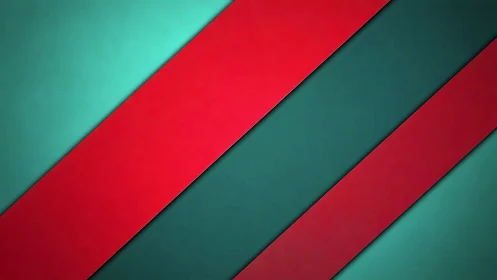 Diagonal red vector bands on teal minimalist plane background.