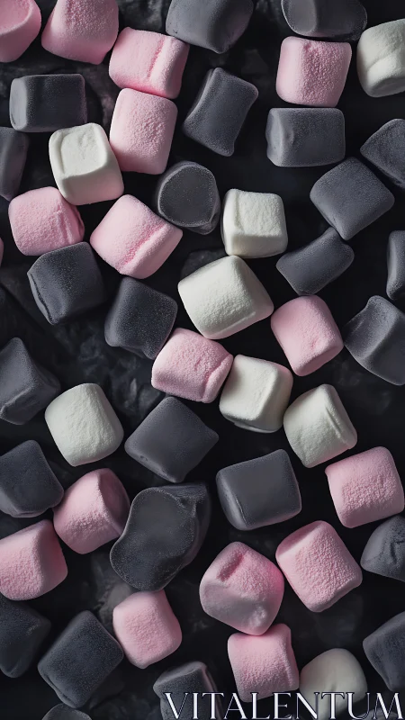 Pastel Marshmallow Dreams Scattered Across Twilight.