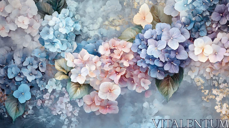 Soft Cascading Florals in Pastel Harmony