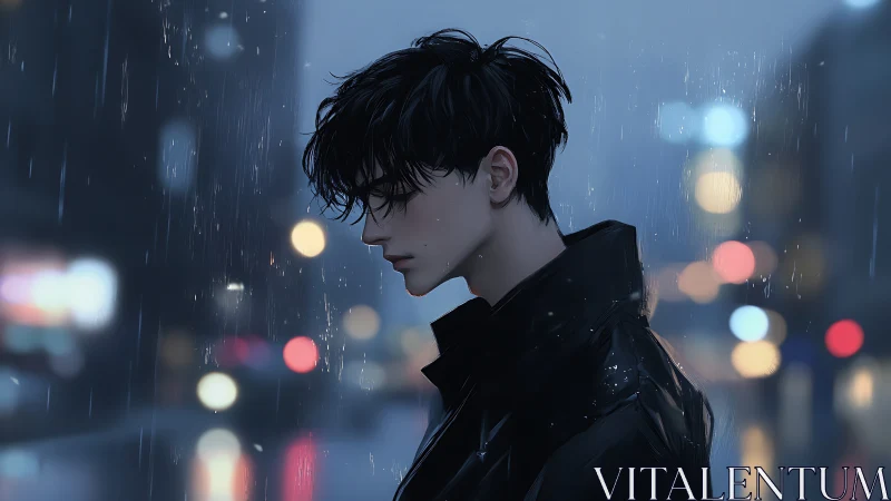 Midnight rainwalk with a quiet, thoughtful city dreamer.