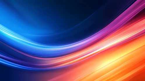 Colorful light streams crossing a calm midnight sky.