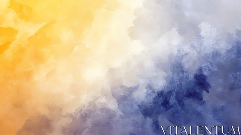 Gradient cloudlike texture with yellow and blue fields.