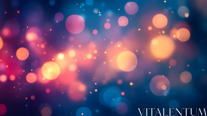 Vibrant bokeh abstract lights on a colorful blurred background.