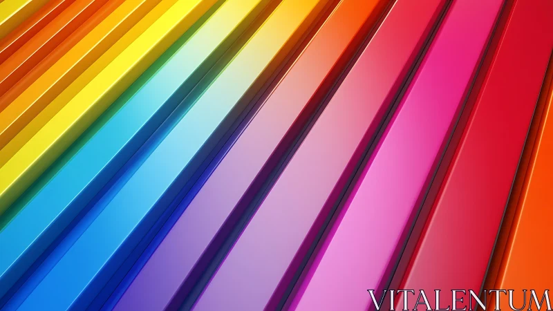 Diagonal parallel color bars form a continuous spectrum