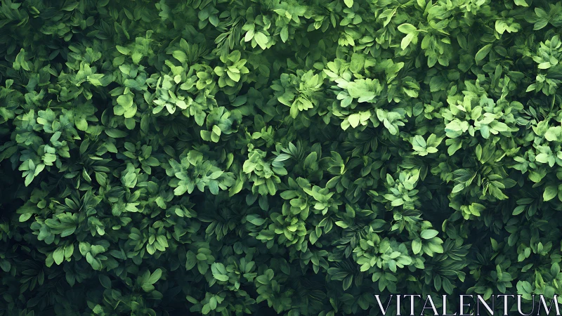 Whispering Leaf Canopy, Emerald Layers in Soft Morning Glow.