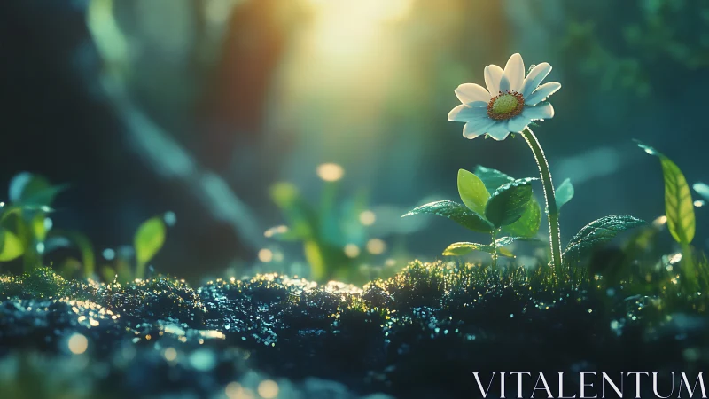Cinematic macro floral tableau with luminous morning backlight.