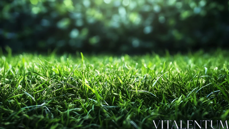 Sunlit grass blades lean into morning light and quietly shimmer