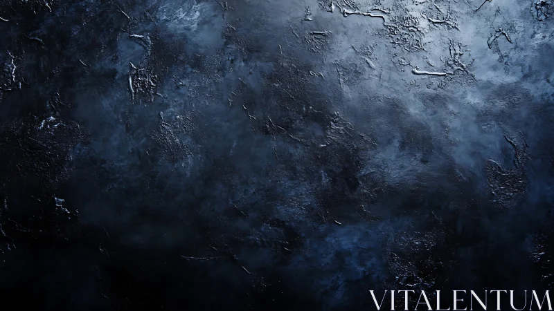 Dark textured concrete wall shows subtle blue tonal variations