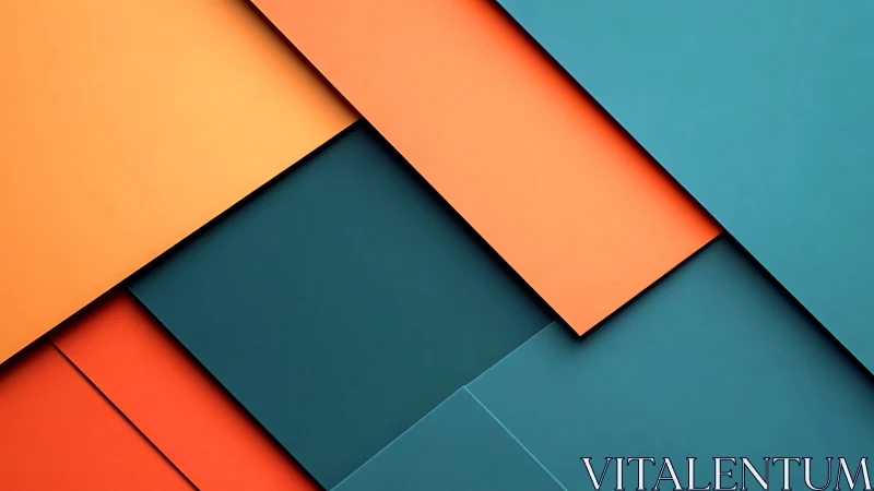 Diagonal paper planes quietly choreograph teal and amber space