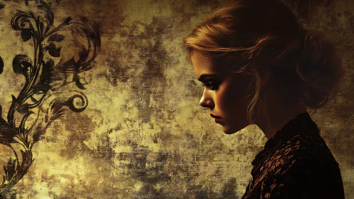 Soft golden profile invites quiet reflection and gentle wonder