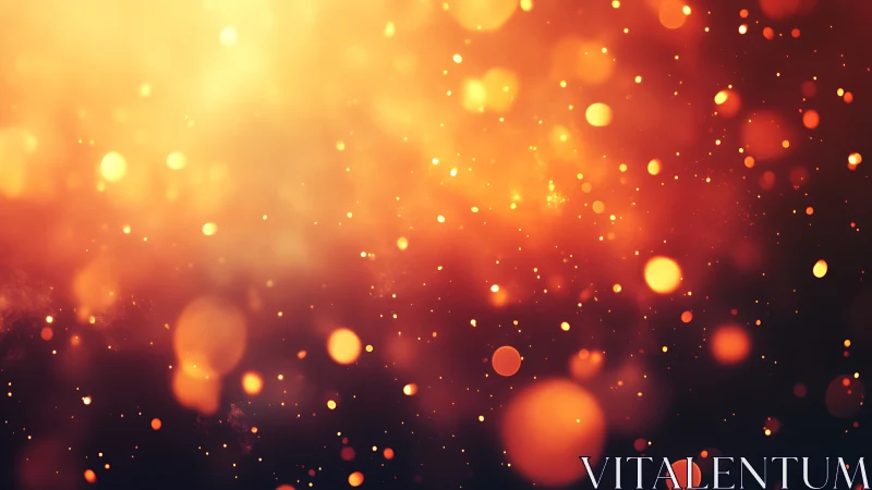 Bokeh Particle Field with Chromatic Gradient Transition.