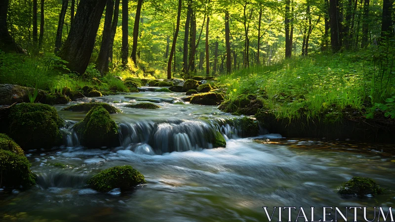 Cascade Cathedral: Where Forest Whispers Meet Rushing Water.
