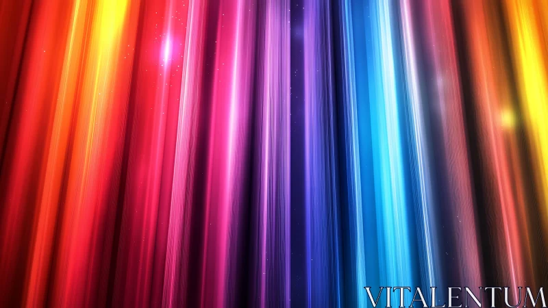 Radiant curtain of color drifting across starry space.