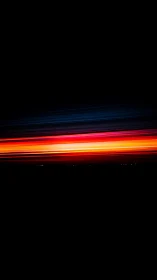 Neon horizon streaks with saturated reds and deep void space.