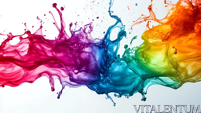 Vibrant liquid color waves merging in dynamic motion.