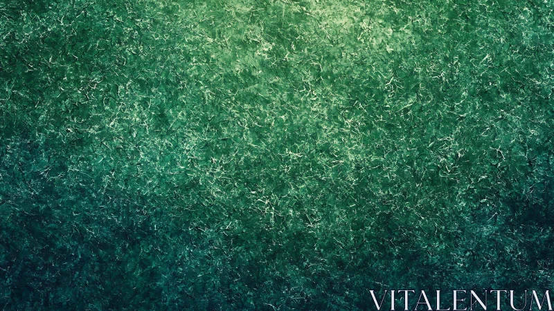 Emerald hush gradient where tangled brushstrokes whisper.