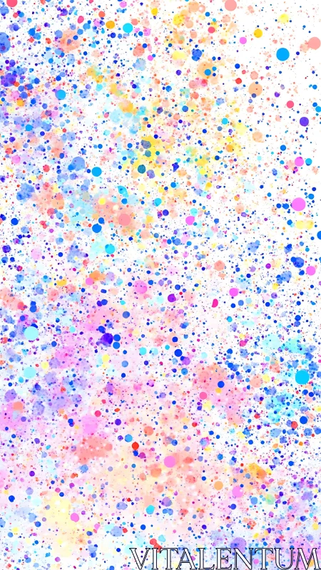 Chromatic stochastic droplet field with quasi-fractal dispersion.