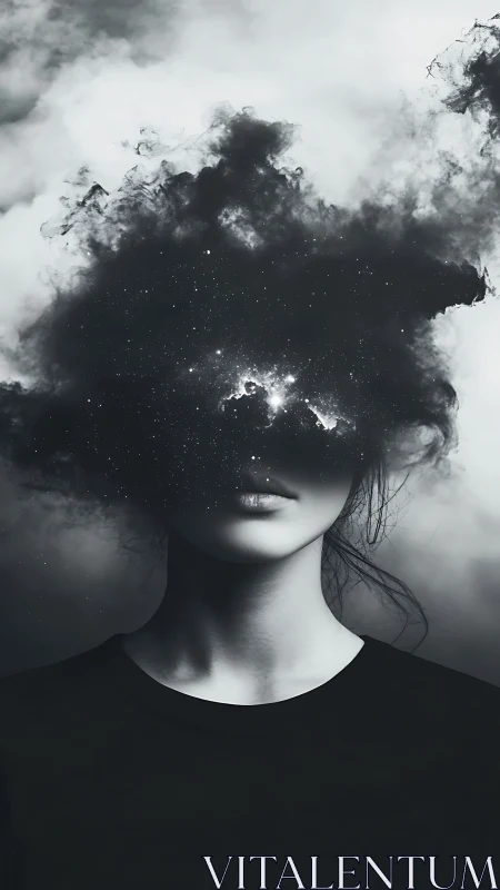 Stargazer in the clouds, where quiet thoughts turn cosmic.