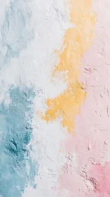 Textured pastel abstract wall with soft vertical color bands.